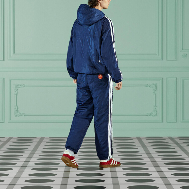 Спортивные штаны Gucci X Adidas, мужские, синие — фото 4