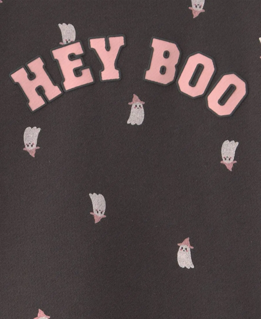 Комплект из топа и леггинсов с принтом Hey Boo Carter's, Black — фото 4