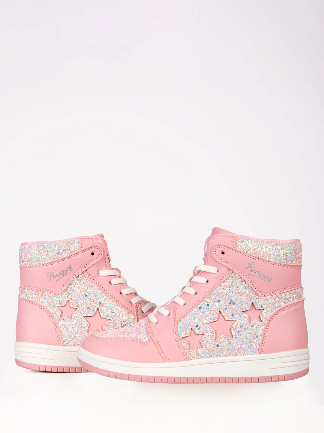 Кеды высокие Pineapple Star Pink, розовый — фото 3