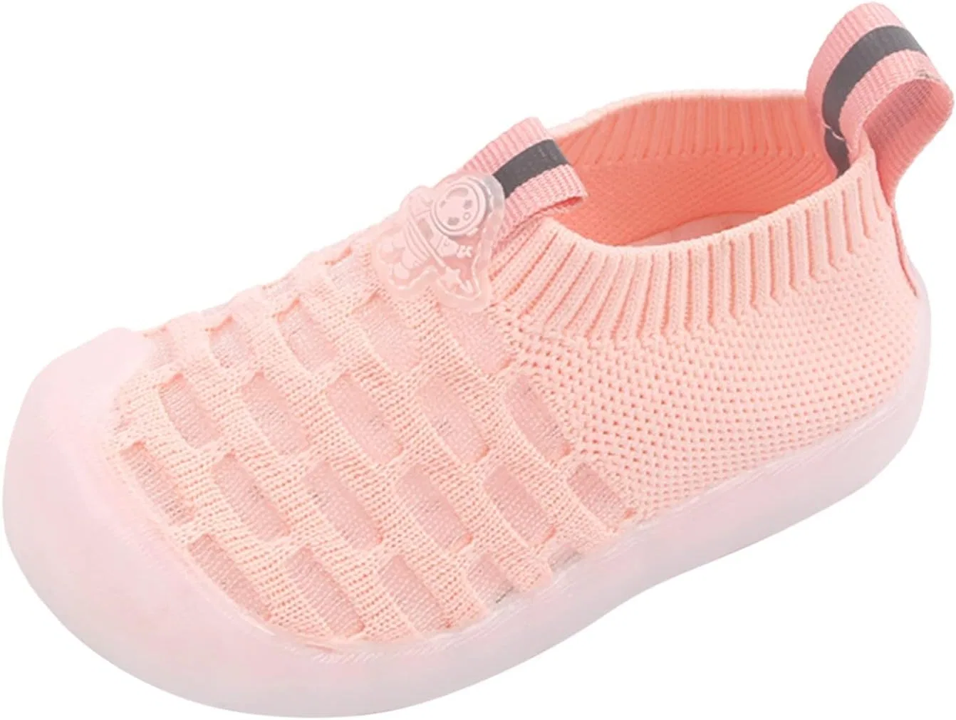 Детские кроссовки для девочек с помпонами из сетки, Pink