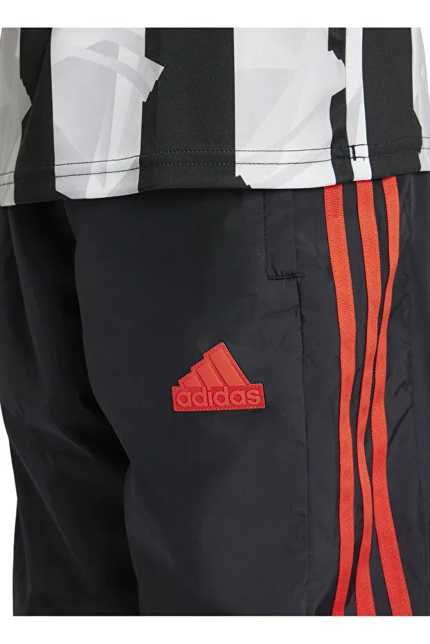 Детские спортивные штаны для девочек с заниженной талией Adidas, Black — фото 3