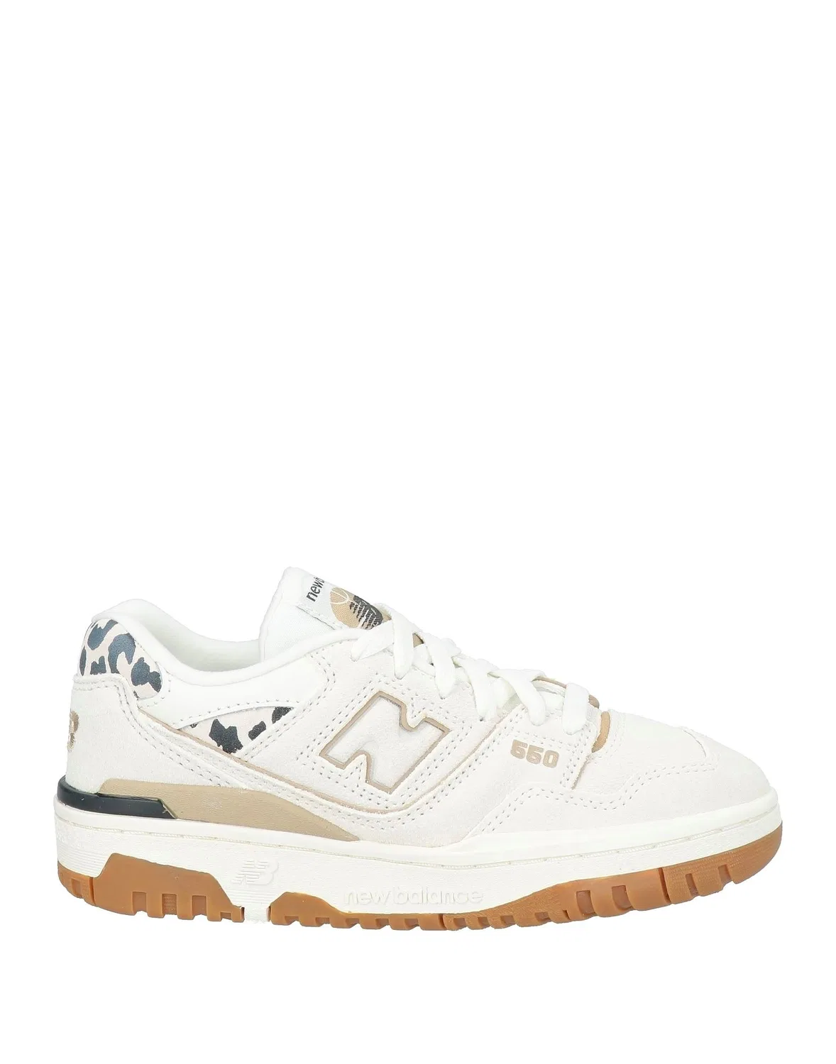 Детские кроссовки для девочек кожаные 550 New Balance, кремовый