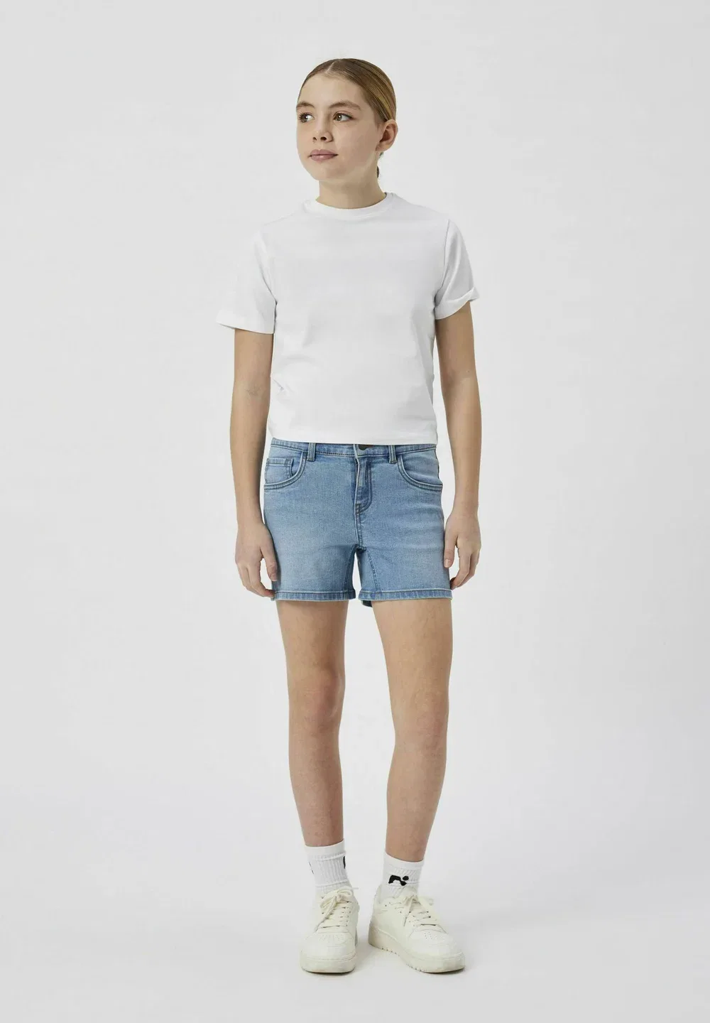 Джинсовые шорты приталенного кроя Two Soon, Light Blue Denim