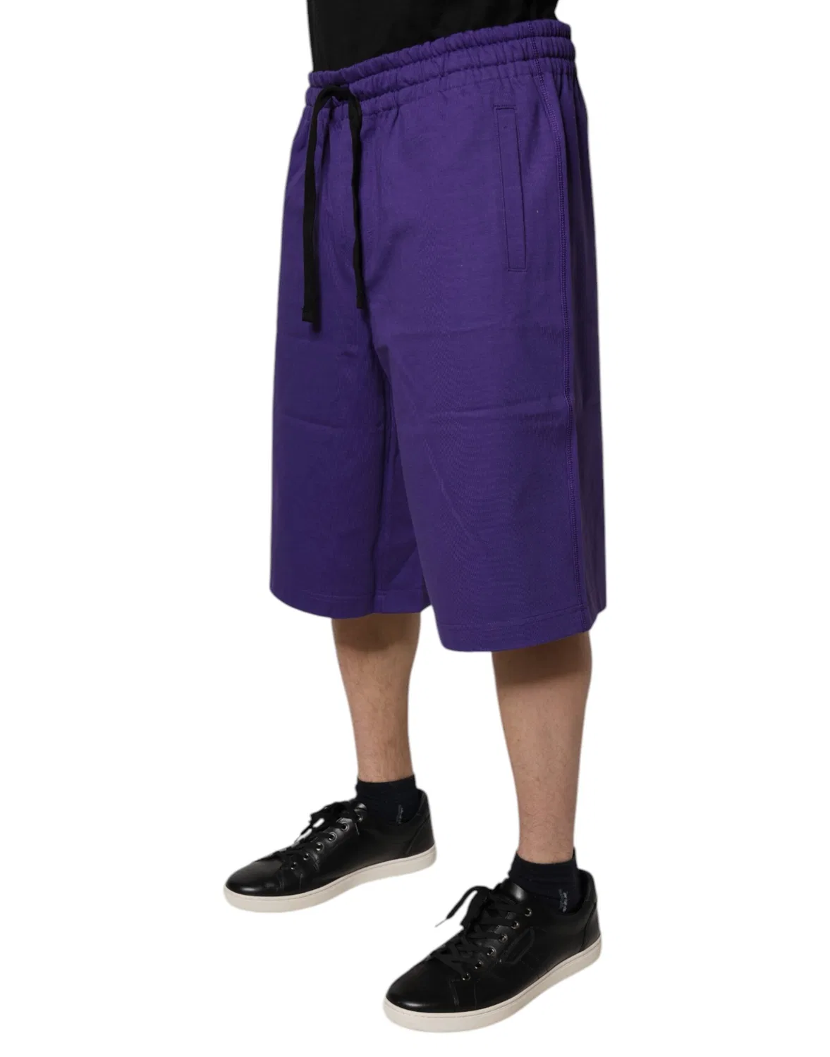 Мужские шорты-бермуды с логотипом Dolce & Gabbana, Purple — фото 3