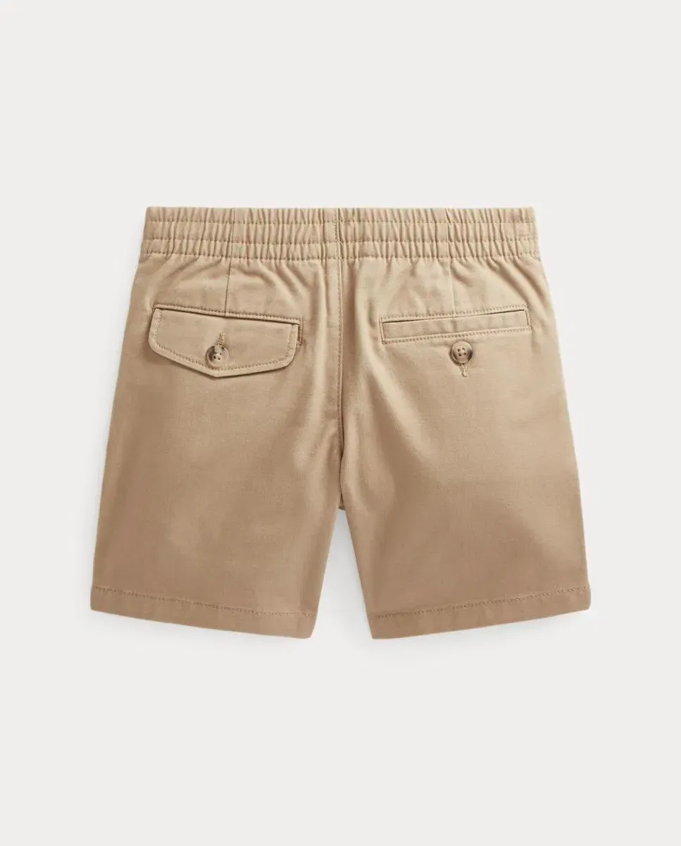 Детские шорты для мальчиков хлопковые с вышивкой Polo Ralph Lauren, Beige — фото 2