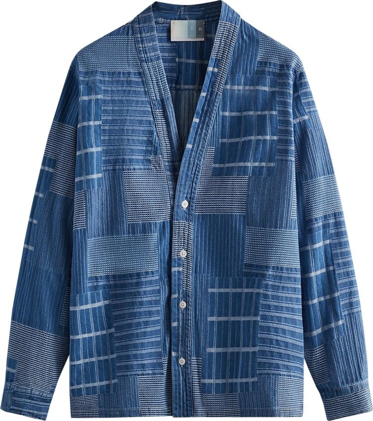 

Рубашка Kith Japanese Indigo Sullivan Shirt Gi 'Indigo', синий