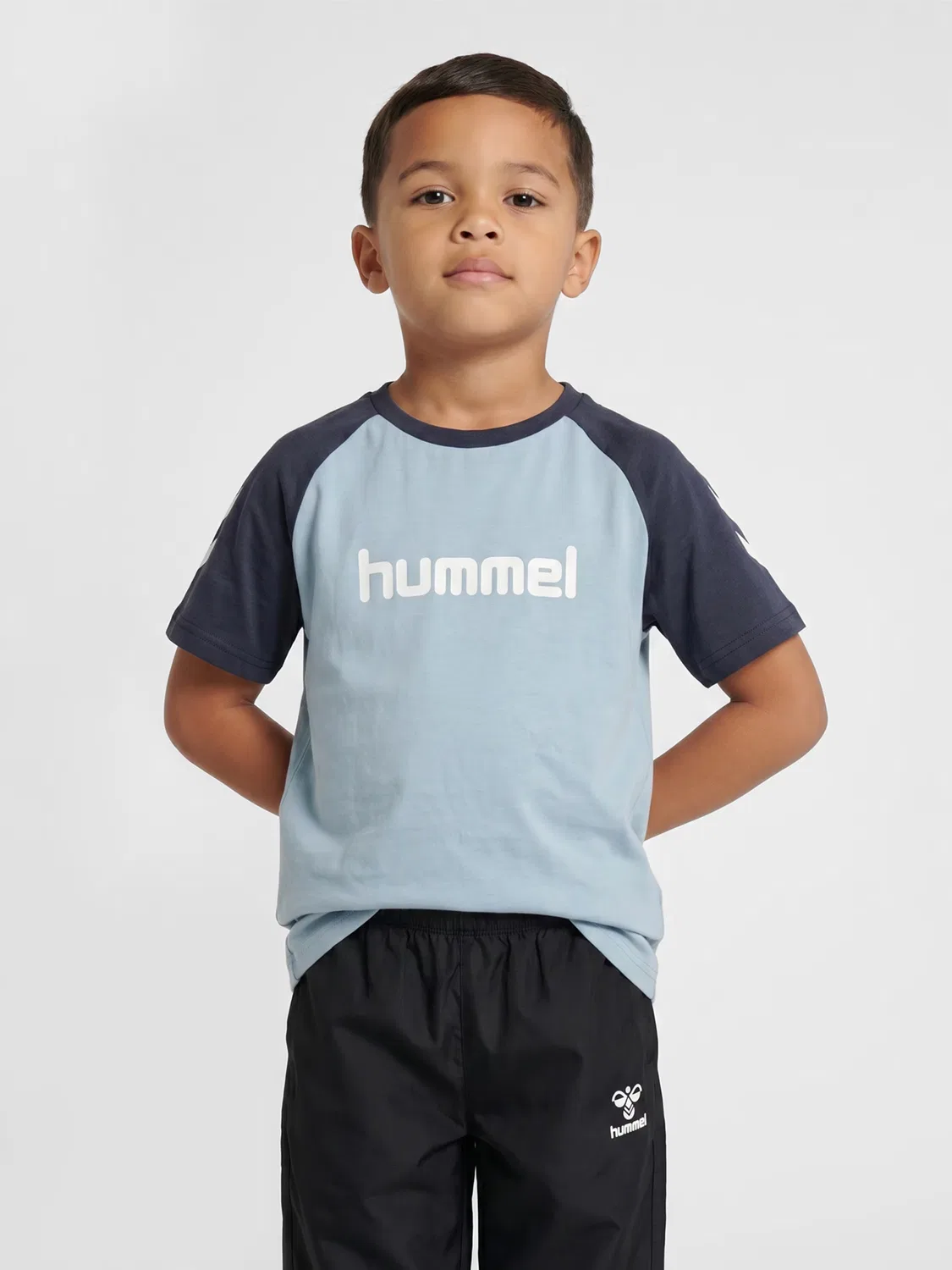 Рубашка Hummel Performance темно-синего и светло-голубого цвета — фото 4