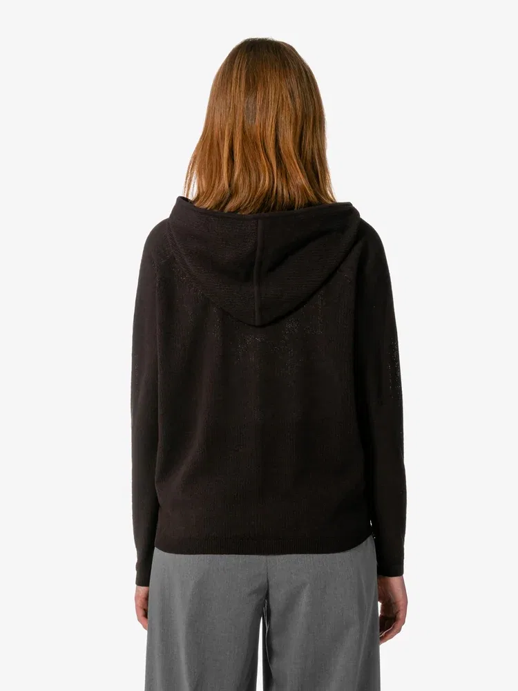 Кардиган LACOSTE Summer Hooded Zip-Up, с капюшоном и молнией, коричневый — фото 3
