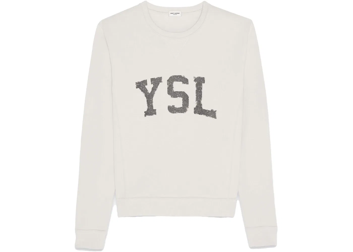 Мужской свитшот винтажный Saint Laurent, Dirty Ecru
