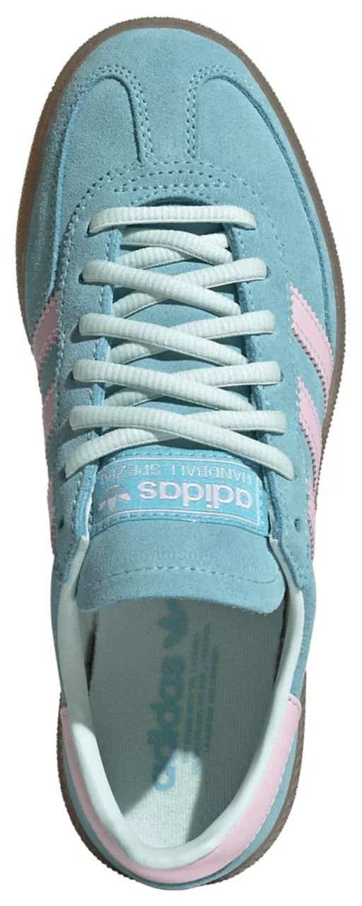 Детские кроссовки Handball Spezial Adidas, цвет Pulse Aqua/Clear Pink/Gum — фото 4
