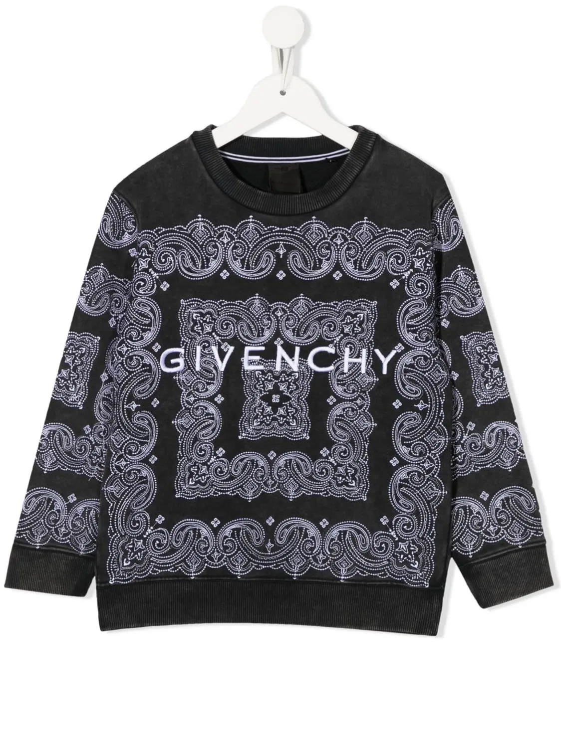Джемпер с принтом банданы с длинными рукавами Givenchy, черный