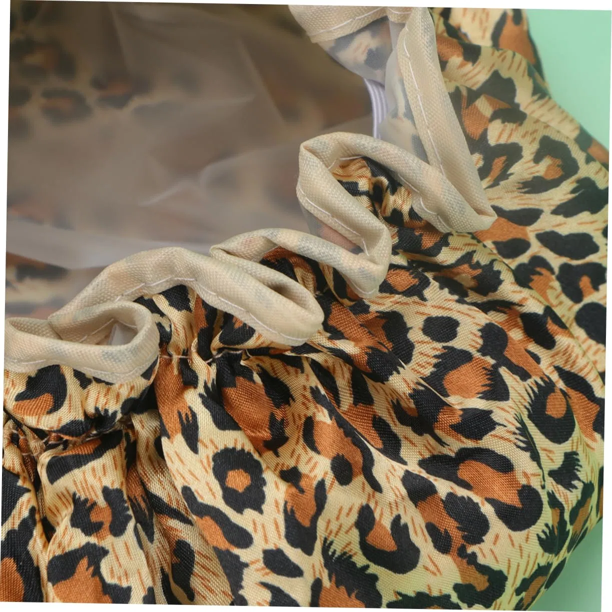 Набор шапочек для душа из PEVA, FOMIYES, 6 шт, 27 см, Leopard — фото 4