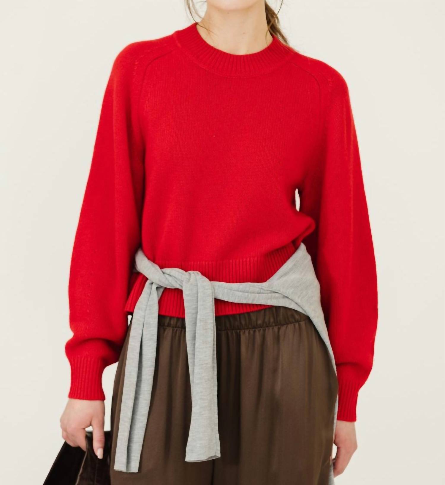 

Isabel Marant Свитер Leandra с круглым вырезом, цвет мак