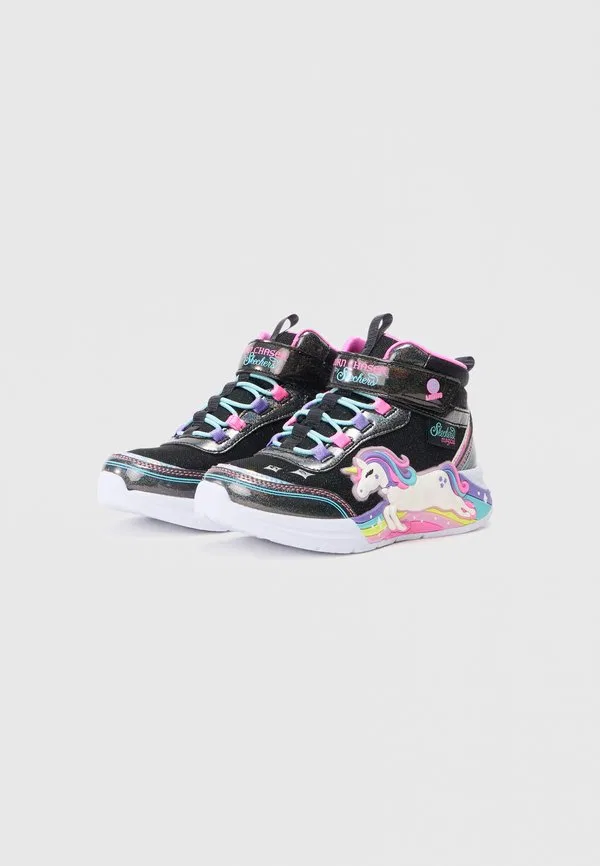 Высокие кроссовки unicorn chaser Skechers, Black Sparkle — фото 2