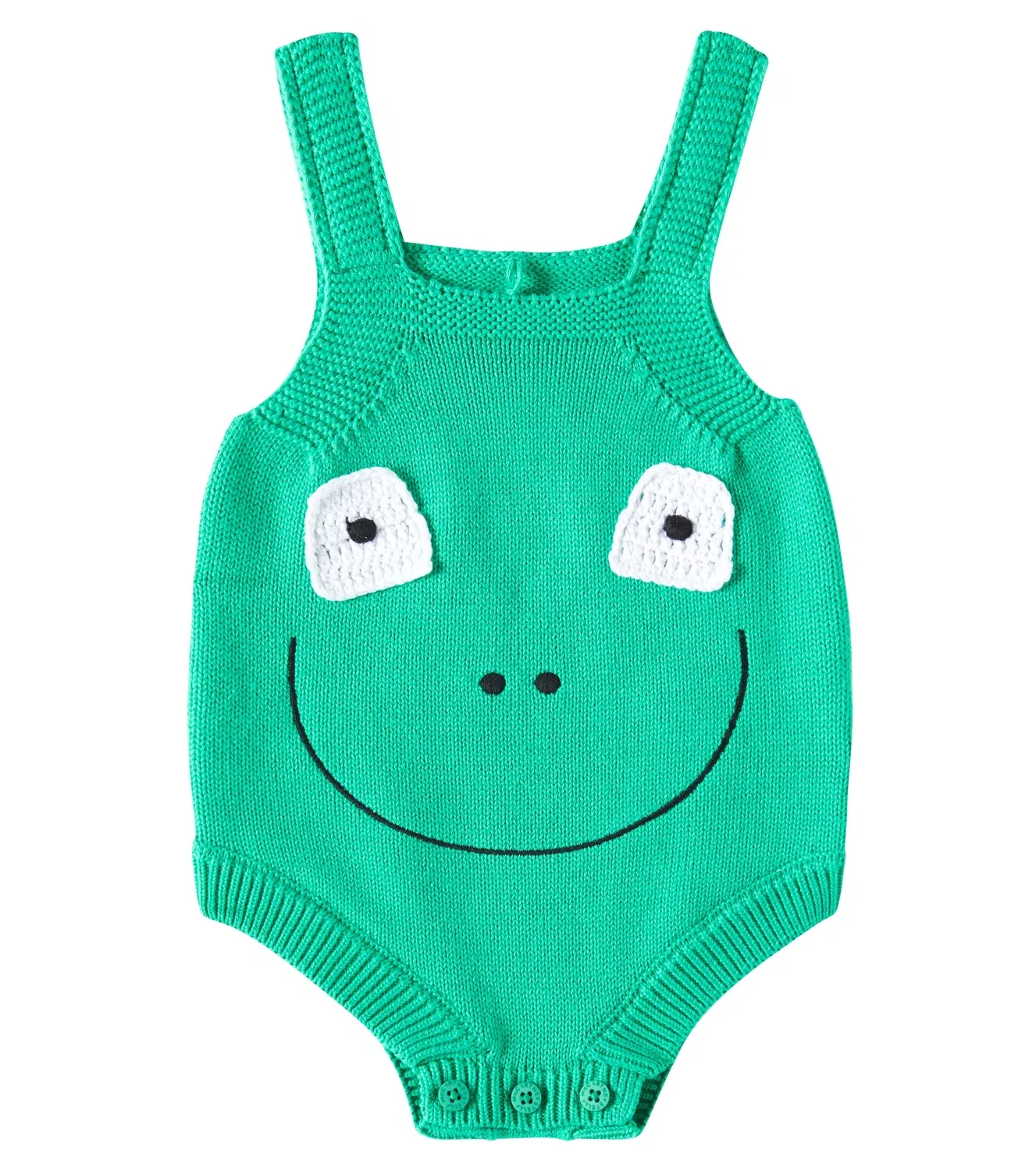 Боди хлопковое с аппликацией Stella Mccartney Kids, зеленый