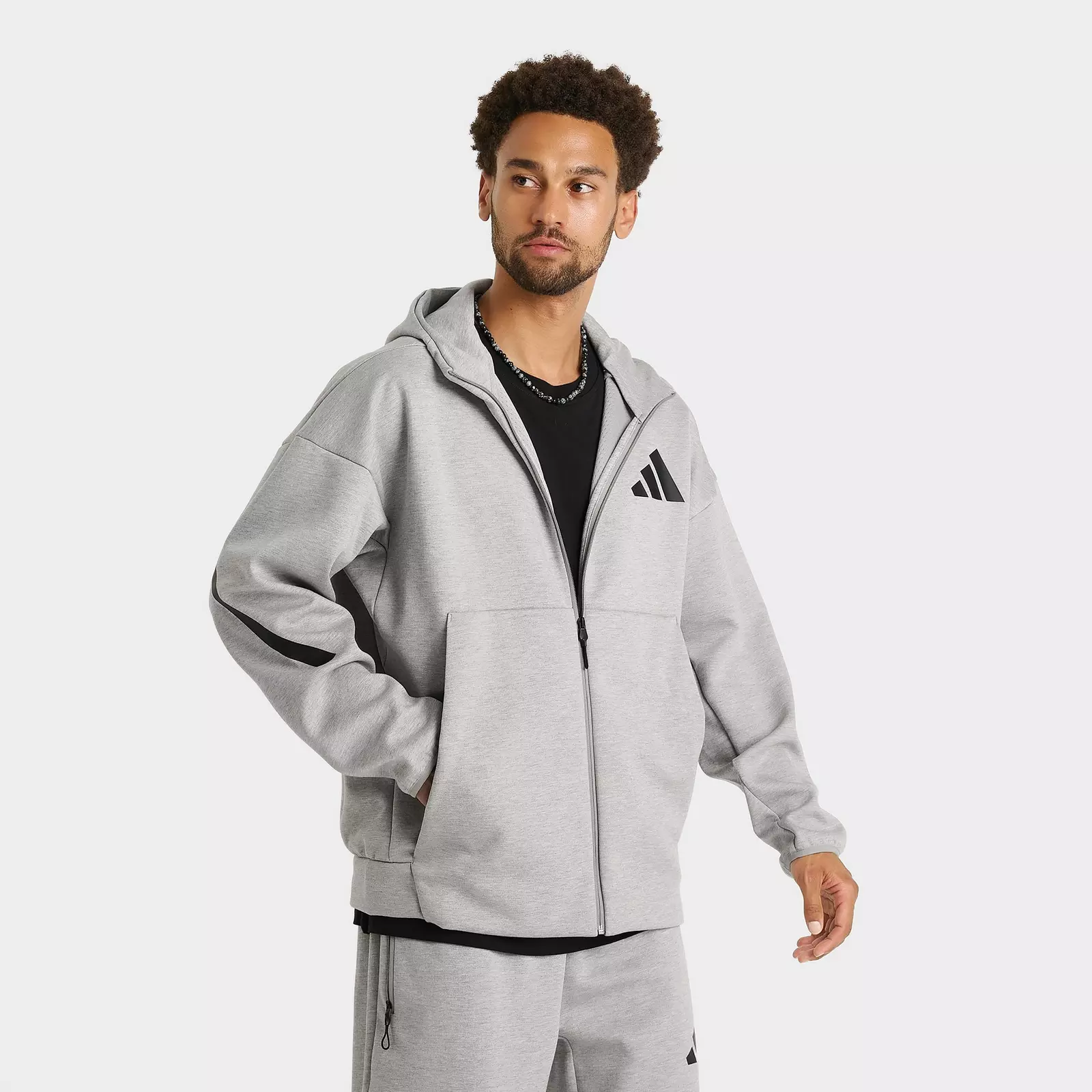 

Толстовка Men's adidas Z.N.E. Full-Zip Hooded Track, серый