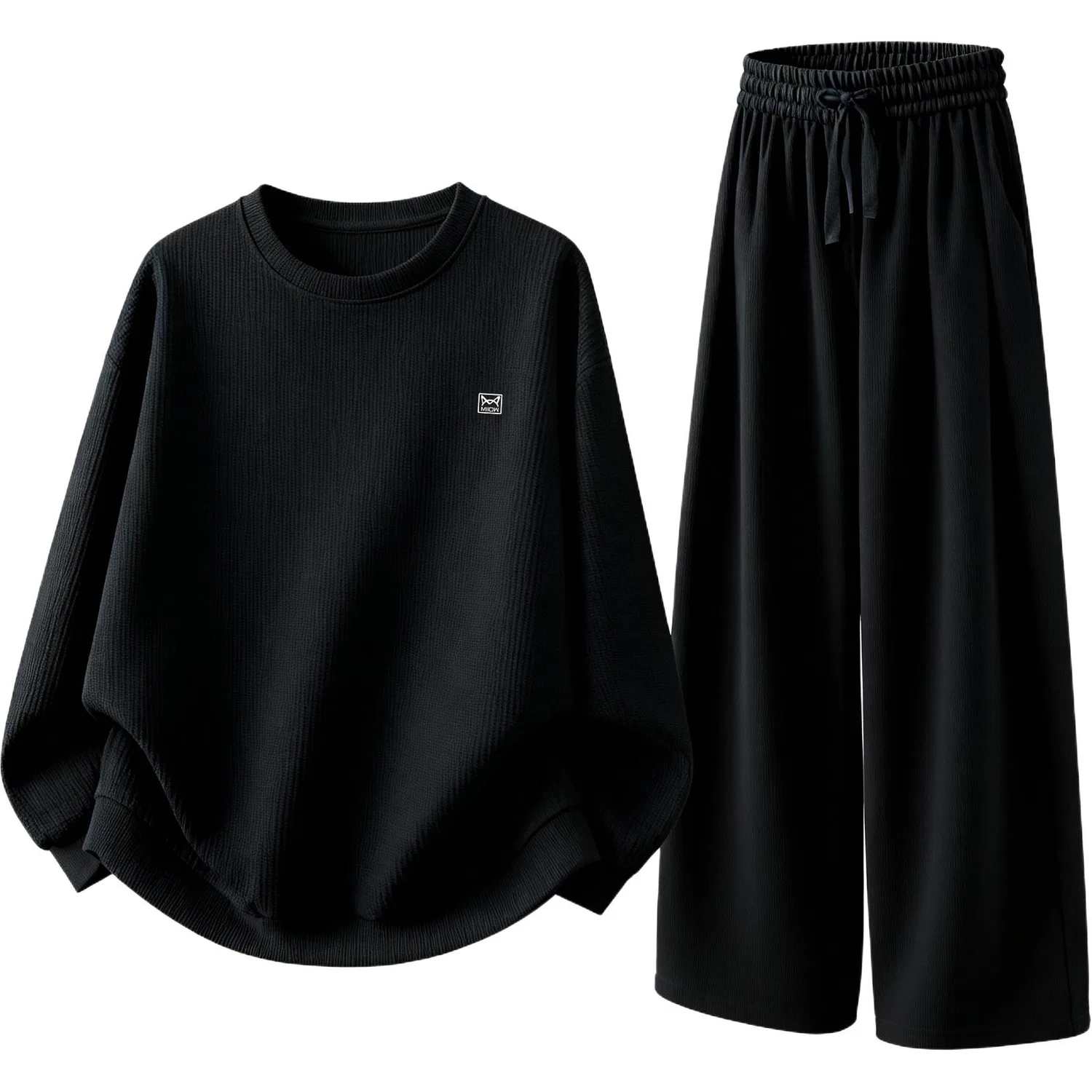 Детский комплект пижам с длинным рукавом Black-Boy's Set MIIOW