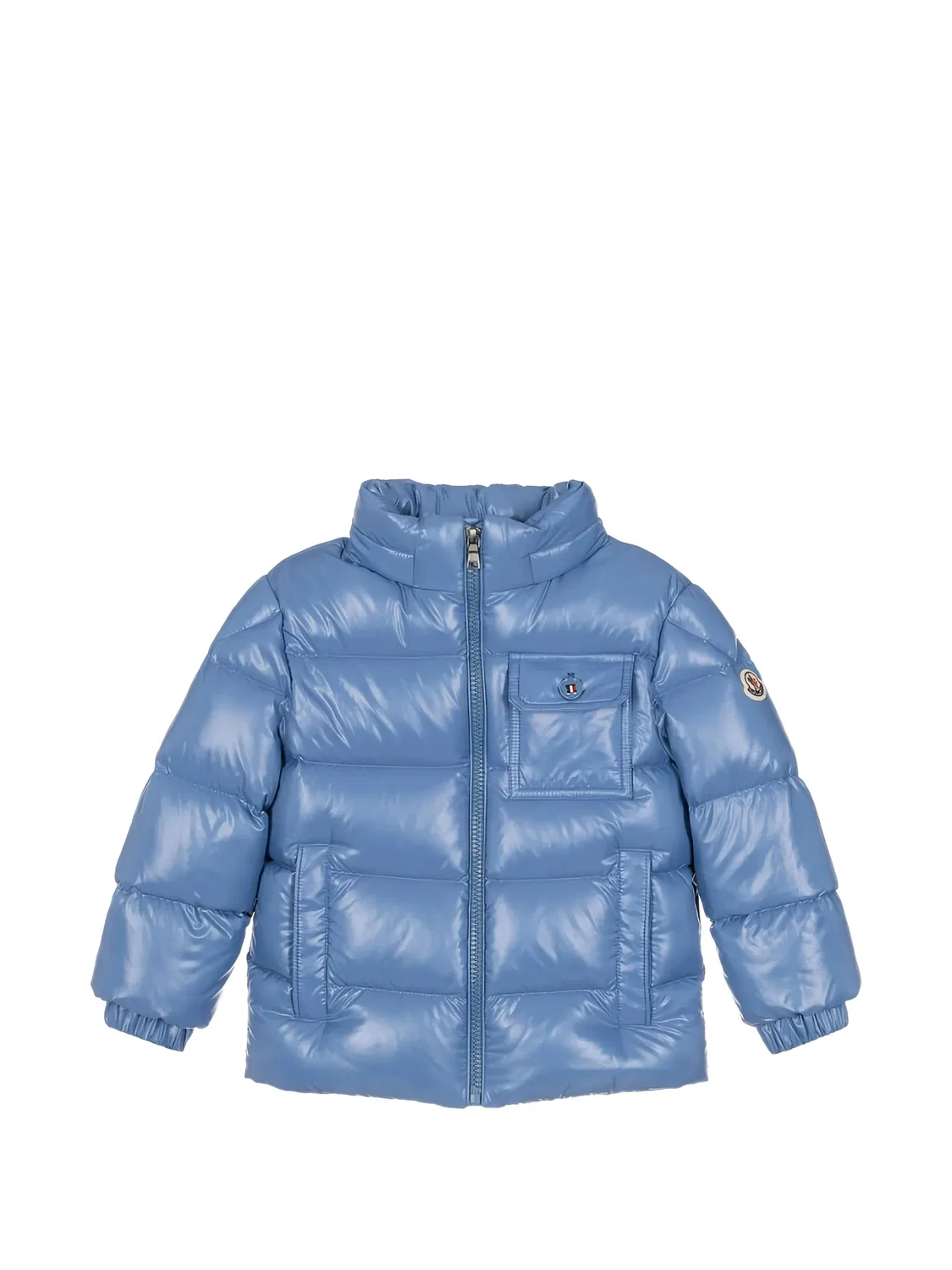 Стеганая куртка с капюшоном Moncler, синий