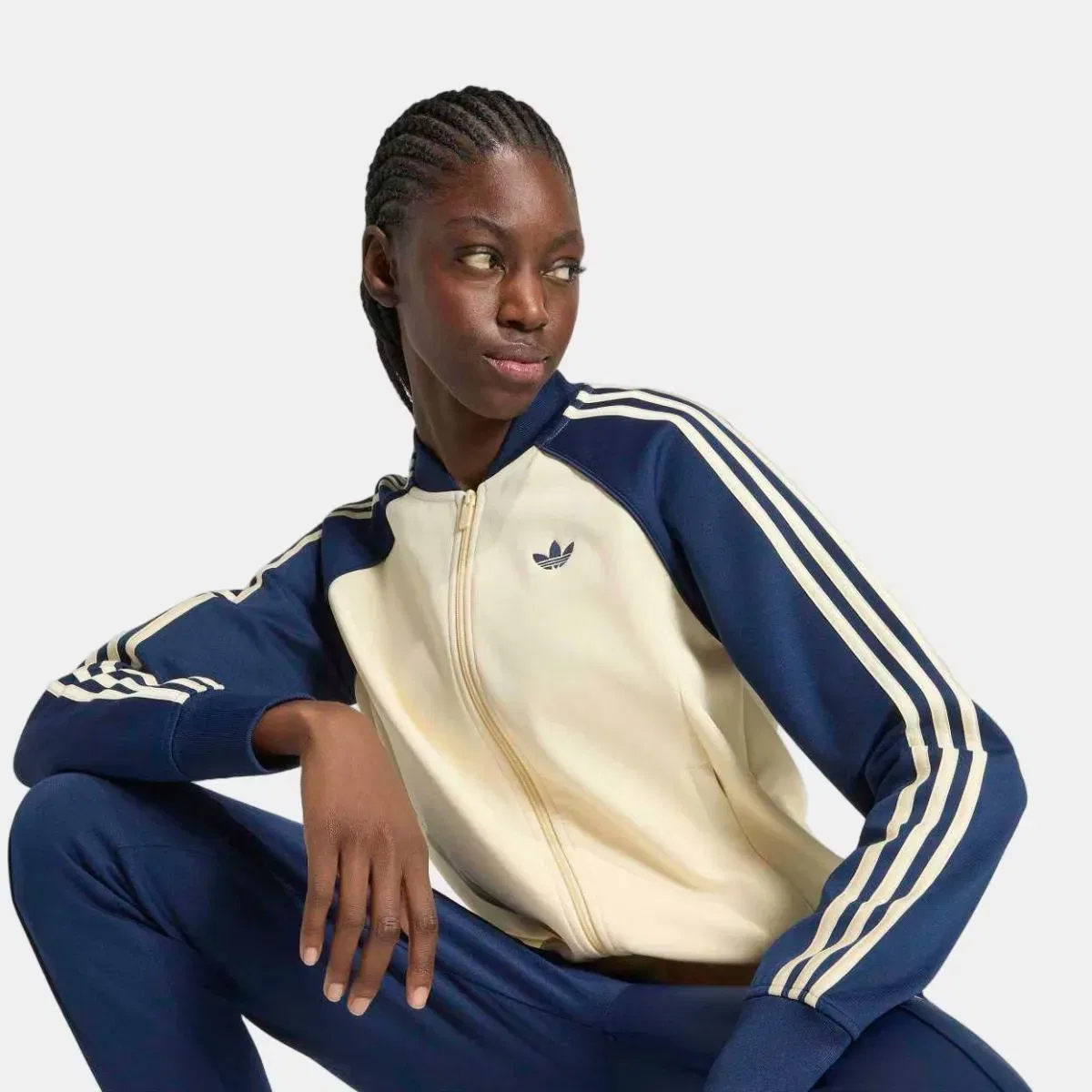 Женская олимпийка с длинным рукавом Adidas, Amarillo — фото 4