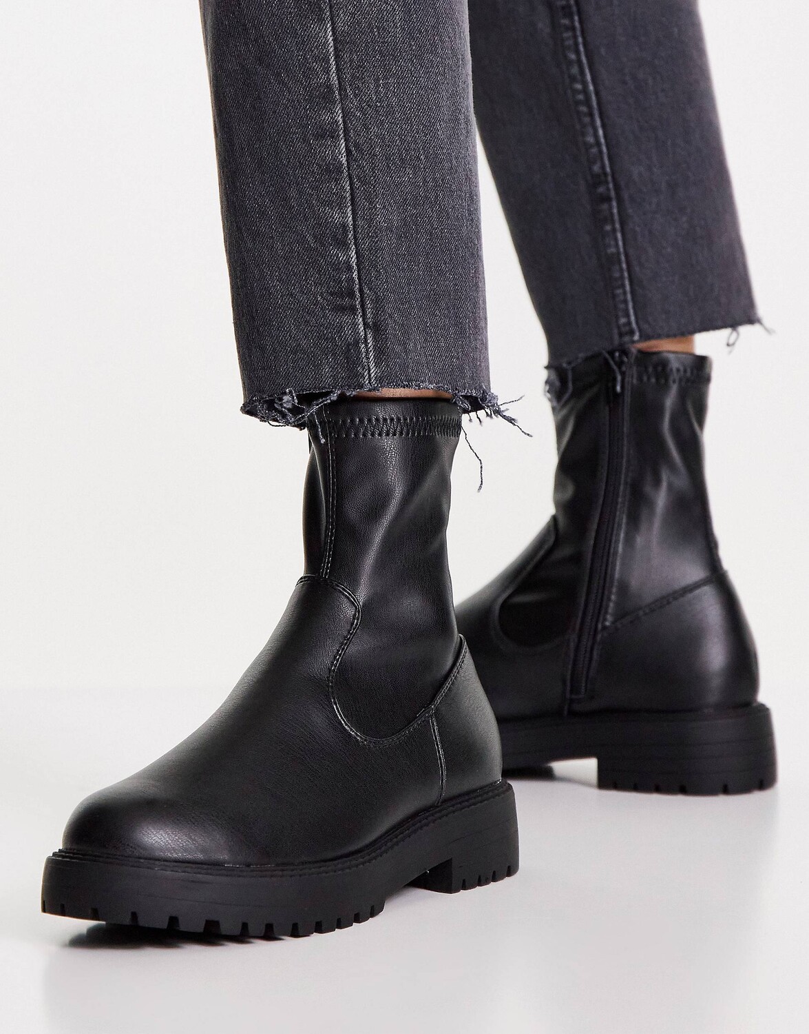 

Черные ботинки-носки ASOS DESIGN Anton, Черный, Черные ботинки-носки ASOS DESIGN Anton