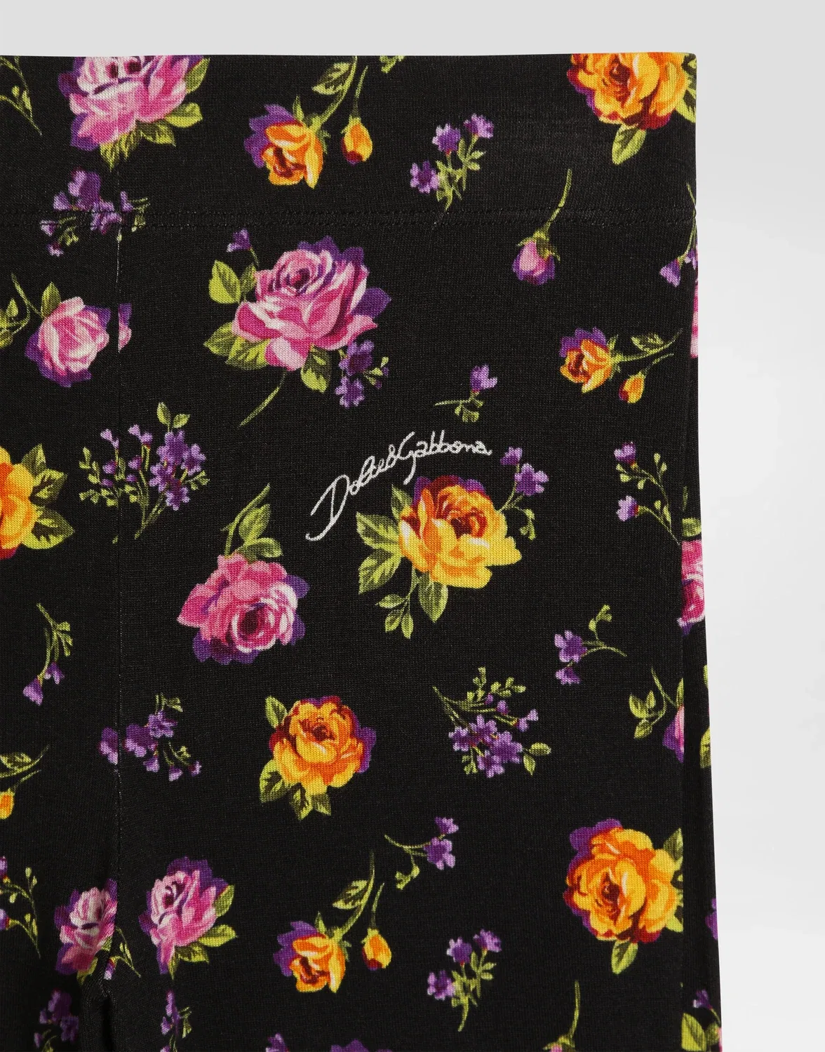 Брюки из джерси с принтом в мелкий цветочек Dolce&Gabbana, бежевый — фото 3