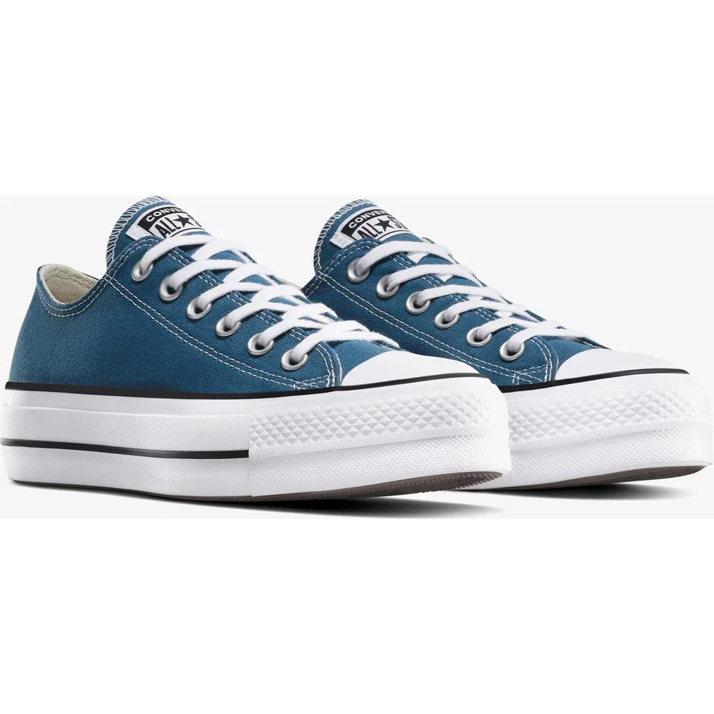 Детские кроссовки на платформе Chuck Taylor All Star Lift Platform, Mavi Converse — фото 2