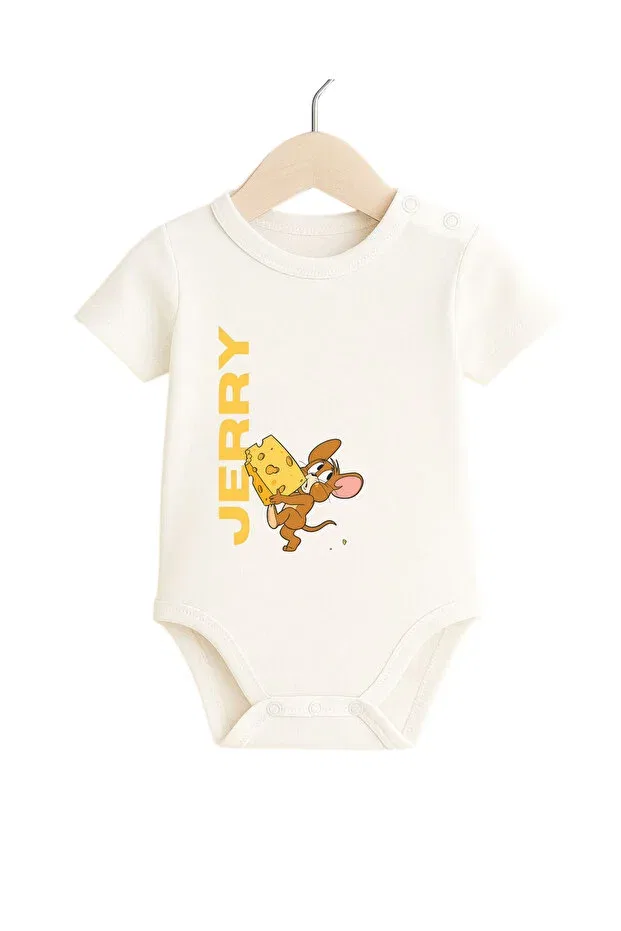 Детское боди для новорожденных с принтом Basics Babytex, Белый