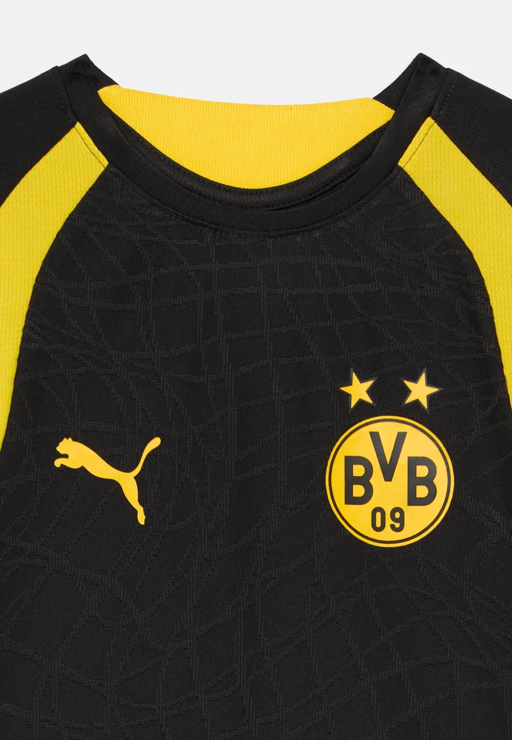 Футболка унисекс для тренировок дортмундской «Боруссии» (BVB) Puma, Black/Faster Yellow — фото 3