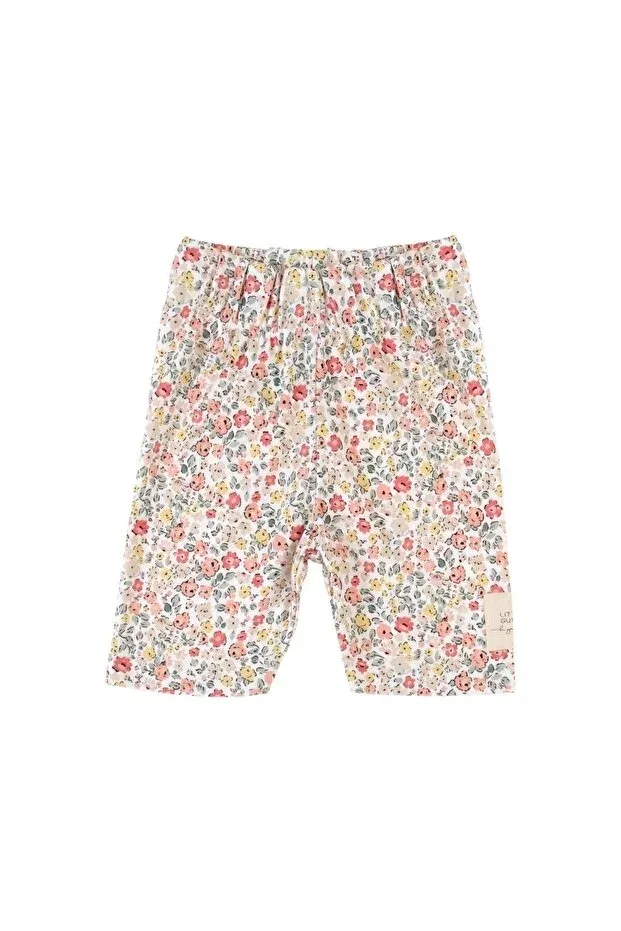 Детские леггинсы для девочек с цветочным принтом Little Gusto, Flower Pattern