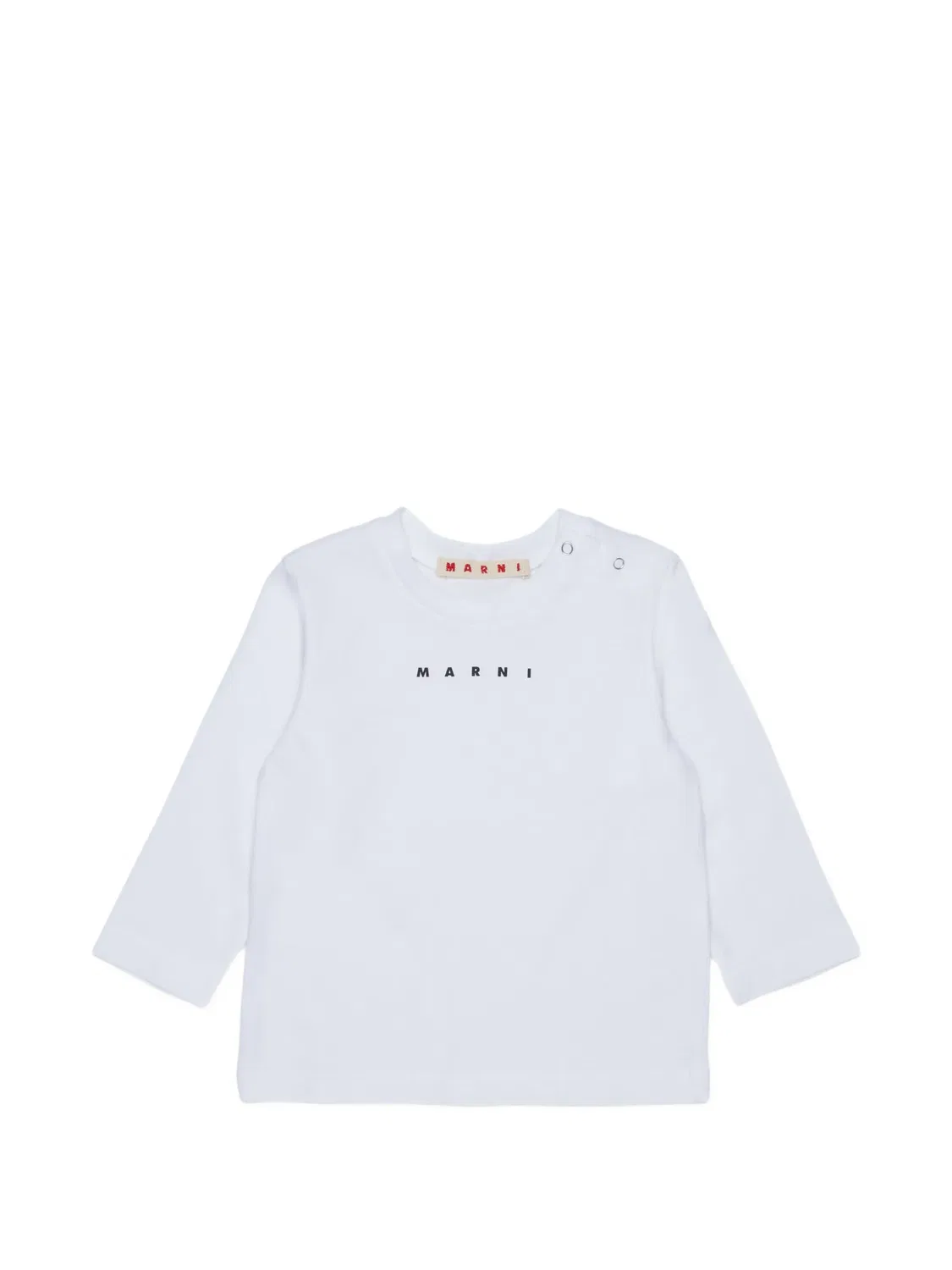 Футболка с логотипом белая Marni, белый