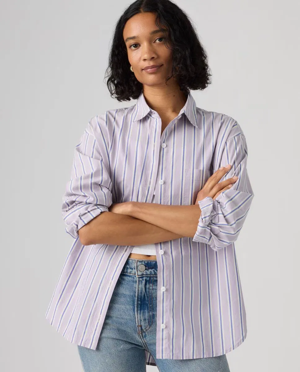 Женская рубашка с длинным рукавом, Levi's, сиреневый — фото 4