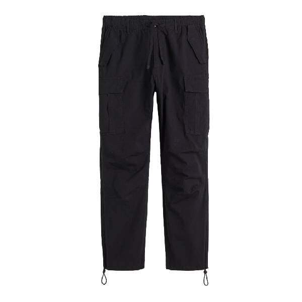 

Брюки H&M Regular Fit Ripstop Cargo, черный