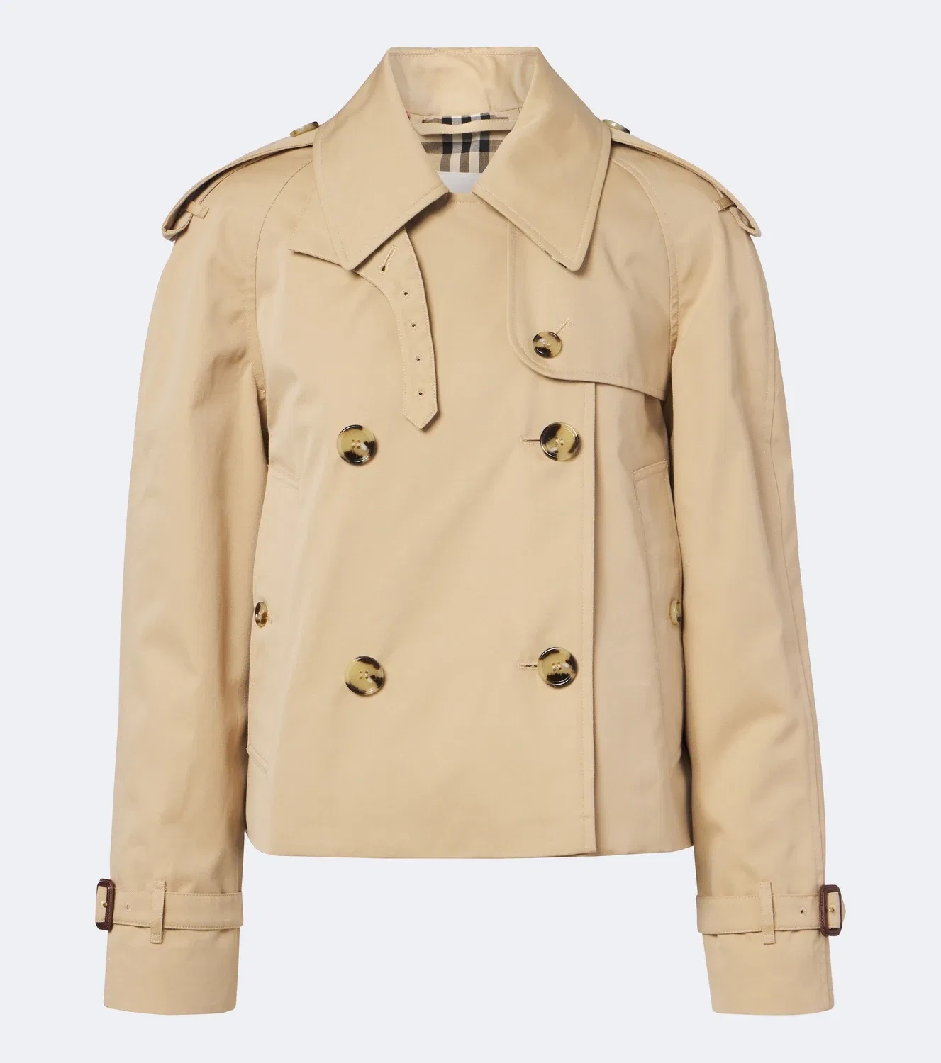 Тренч из хлопкового габардина Burberry, Honey