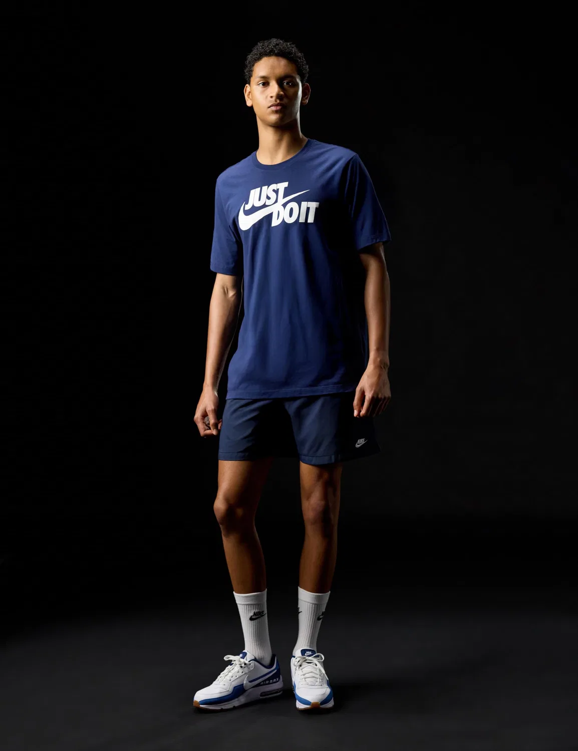 Детские кроссовки для девочек кожаные Air Max Ltd 3 NIKE, White White Coastal Blue Star Blue — фото 3