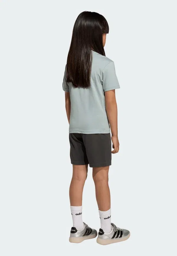 Комплект из футболки и шорт Essentials kinder унисекс - спортивные шорты Adidas Performance, мятный — фото 4