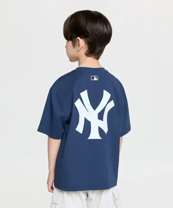 Футболка с логотипом Classic Cooper, Mlb Kids, Navy — фото 2