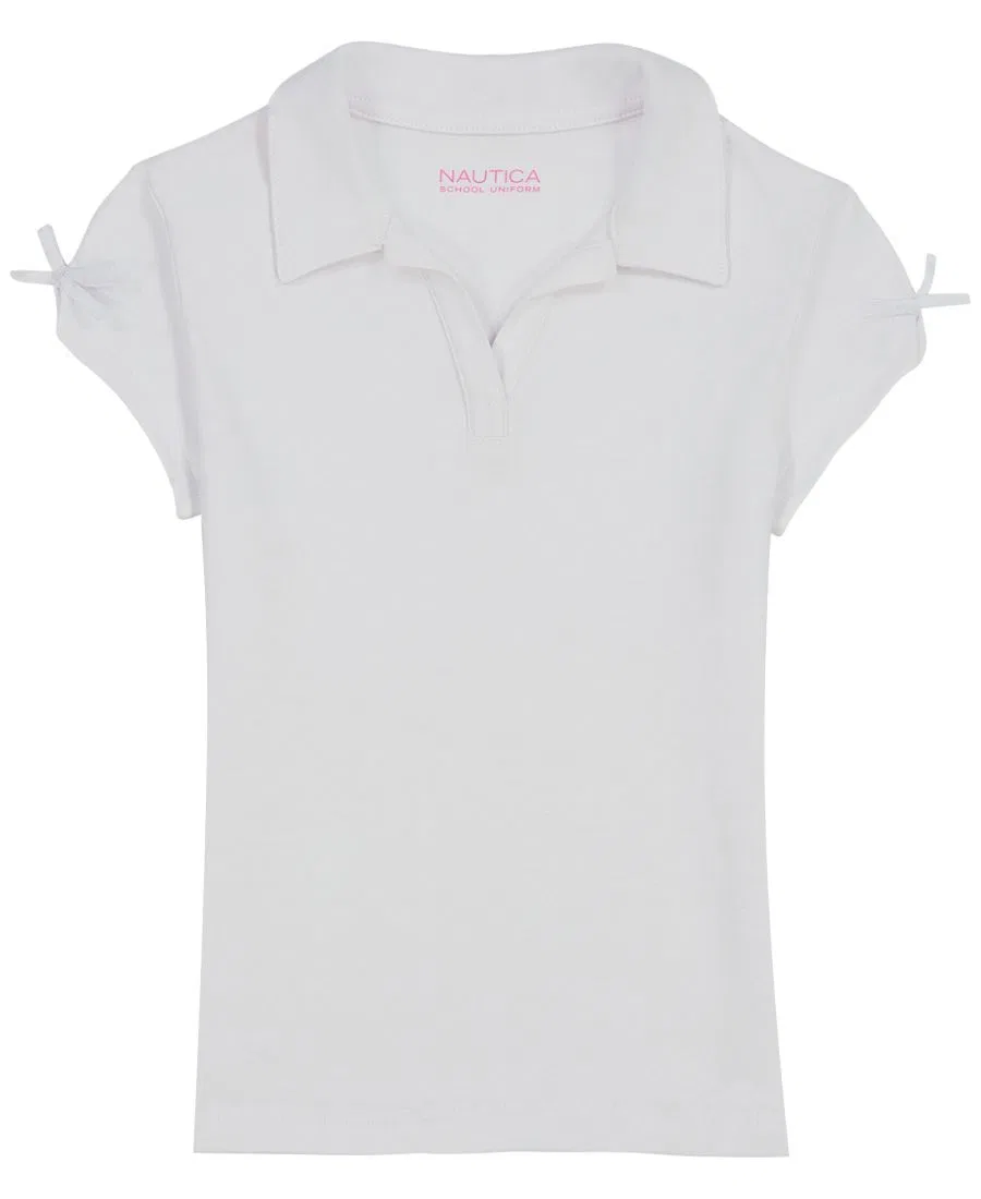 Детская футболка-поло с коротким рукавом, Johnny collar Nautica, White