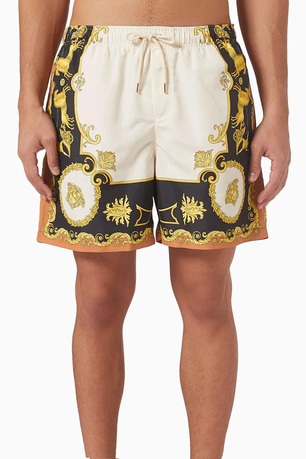 Шорты для плавания с принтом Barocco Versace