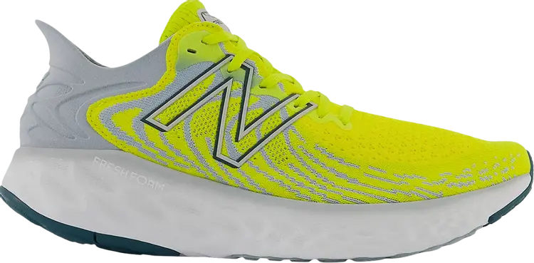 Кроссовки New Balance Fresh Foam 1080v11 2E Wide 'Sulphur Yellow', желтый — фото 2