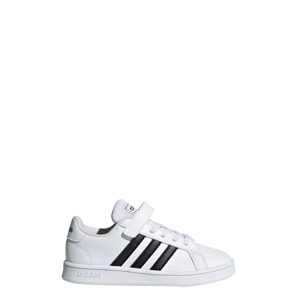 Детские кроссовки для мальчиков Grand Court Adidas, White Black White — фото 2