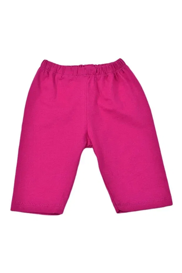 Детское капри-леггинсы для девочек однотонные Baglan, Pink