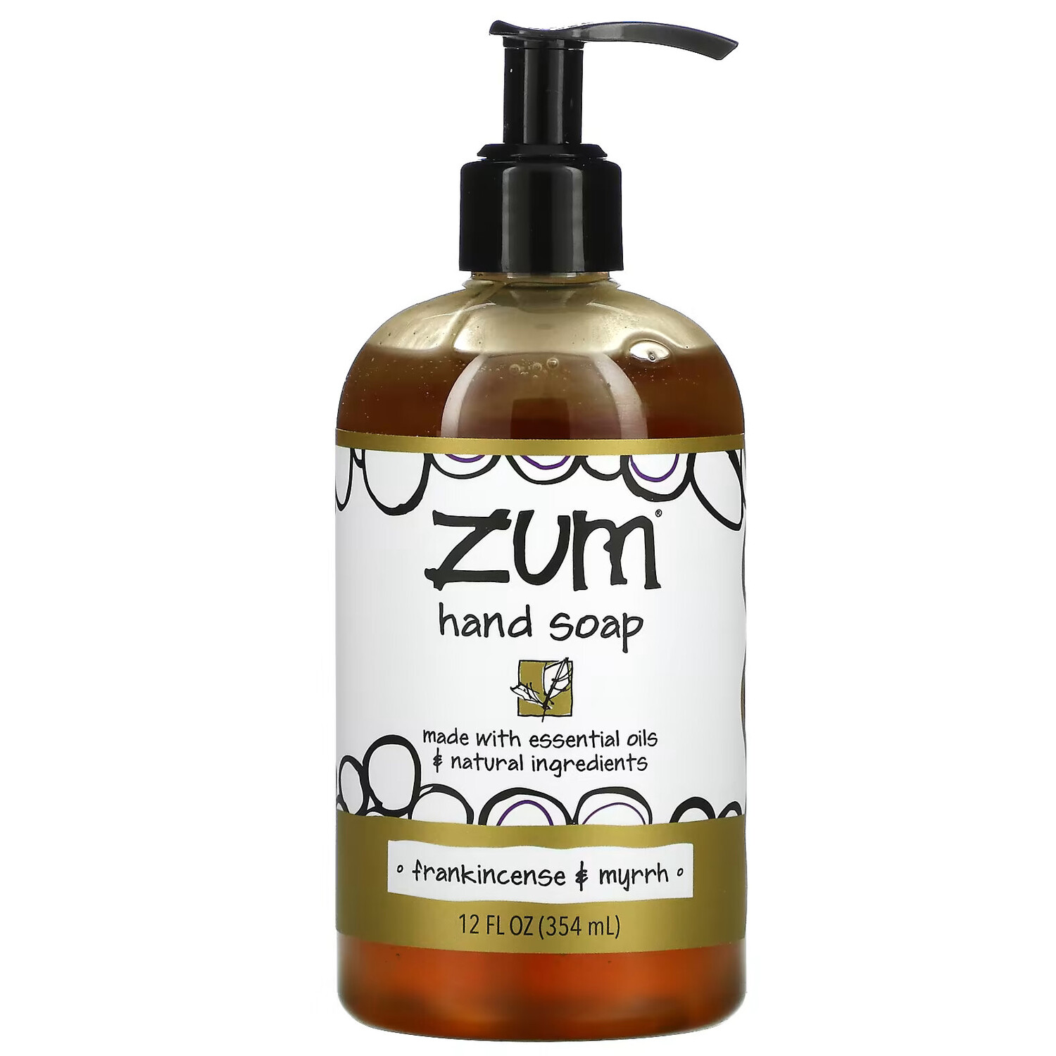 

ZUM, Zum Hand Soap, ладан и мирра, 354 мл (12 жидк. Унций)