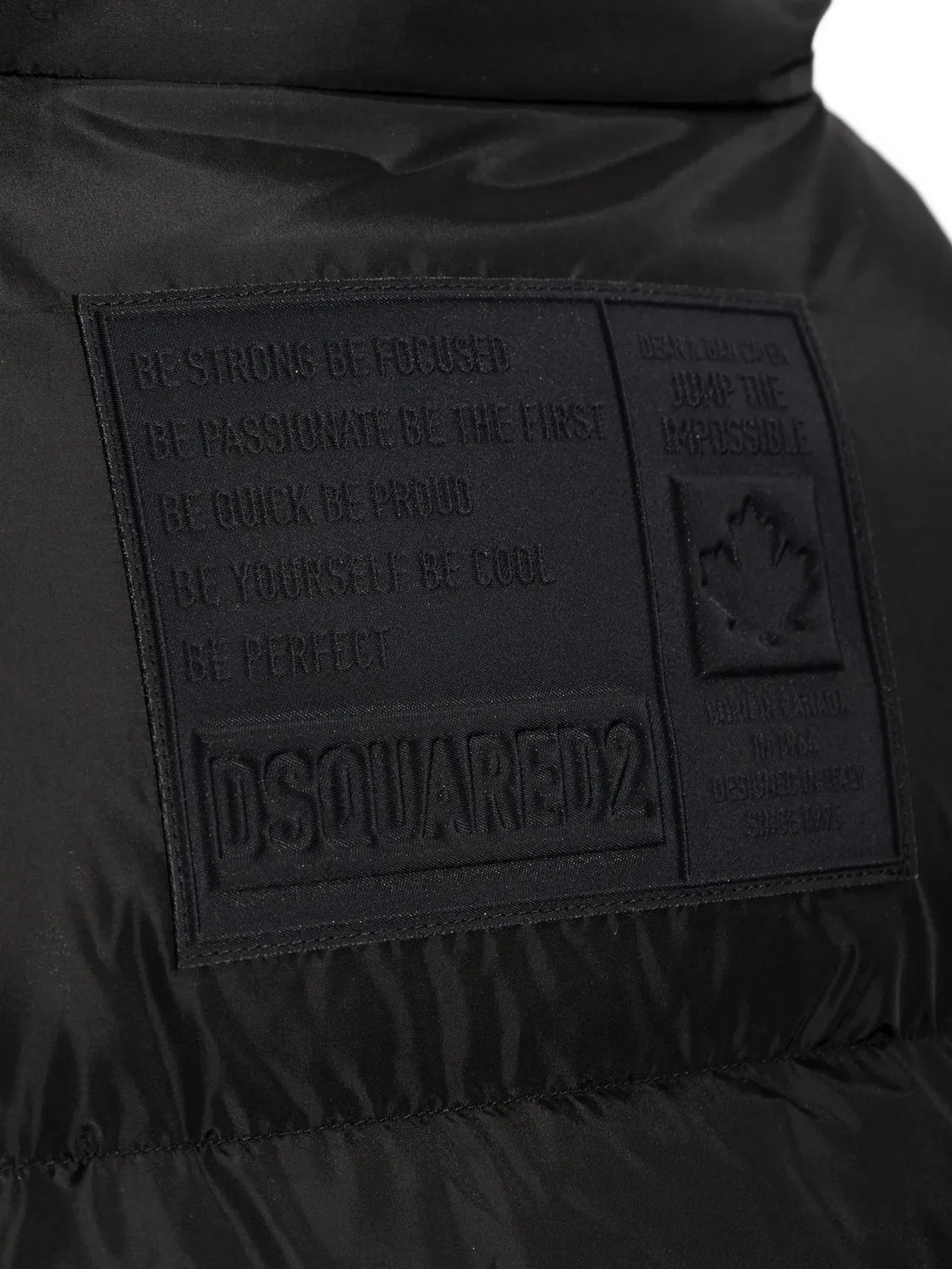 Стеганая куртка с воротником-стойкой DSQUARED2, черный — фото 3