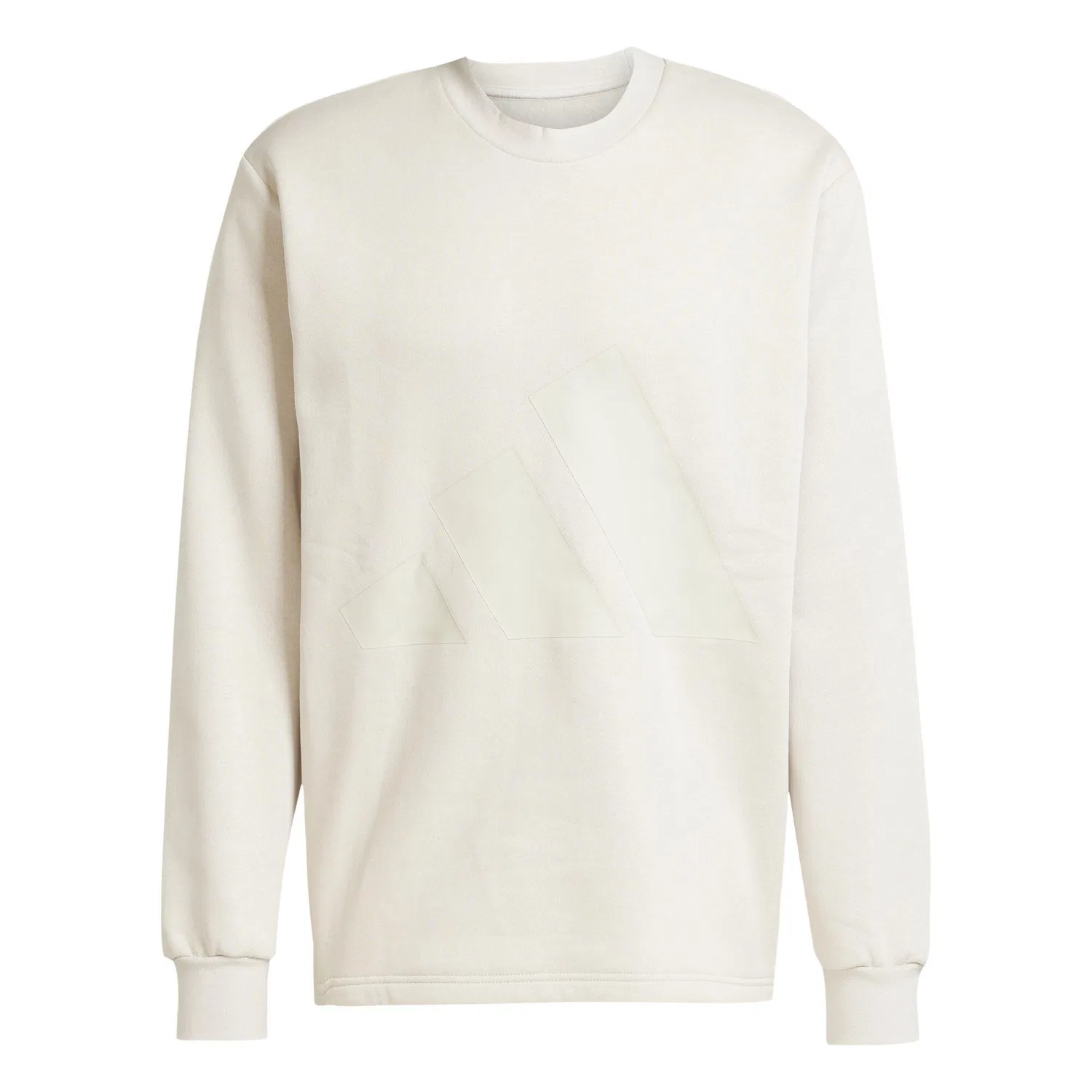 Мужской спортивный костюм из флиса с принтом Big Logo Fleece Colorblock Adidas, Naturweiß — фото 4