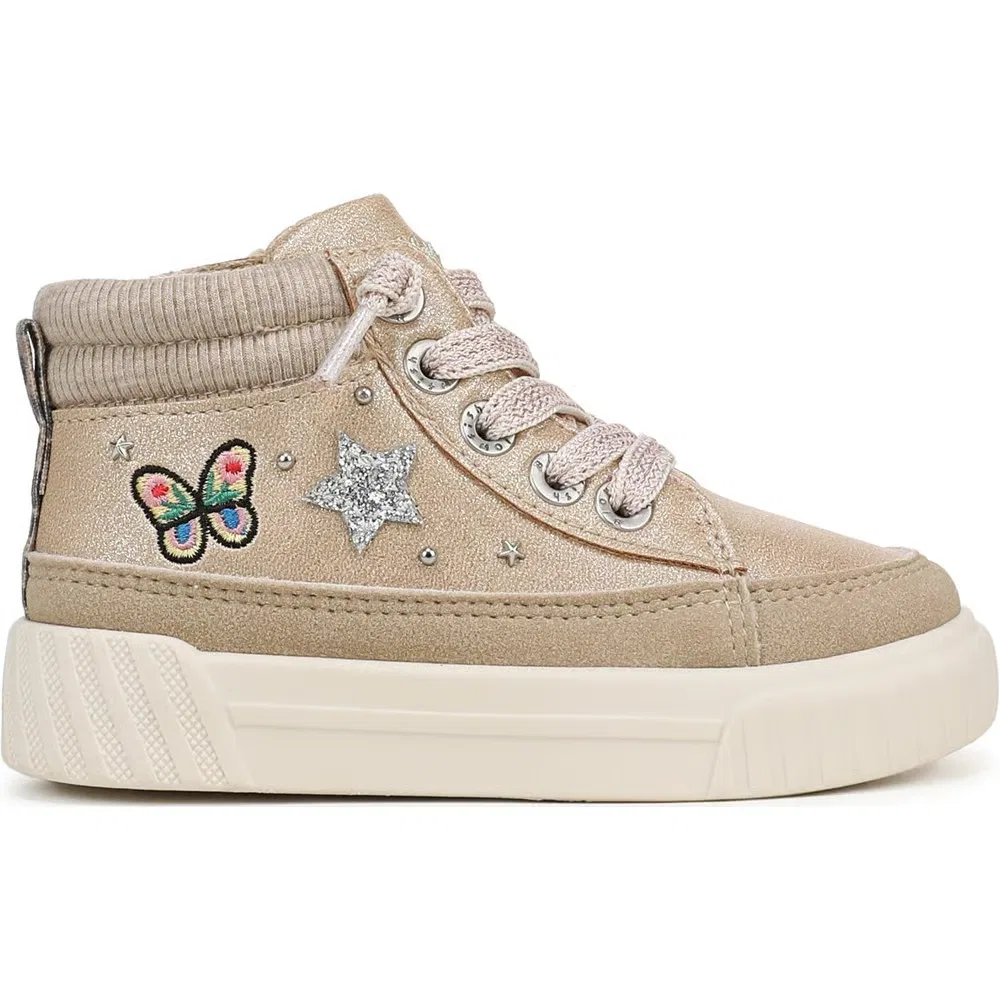 Детские высокие кроссовки Wander Up 3T Blowfish Malibu, Tan Faux Leather/Fabric — фото 2