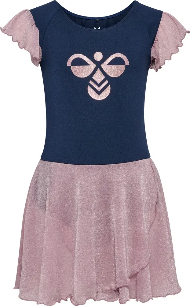 Спортивный костюм детский с блестящим платьем Mix Glitter Dress Hummel, черный