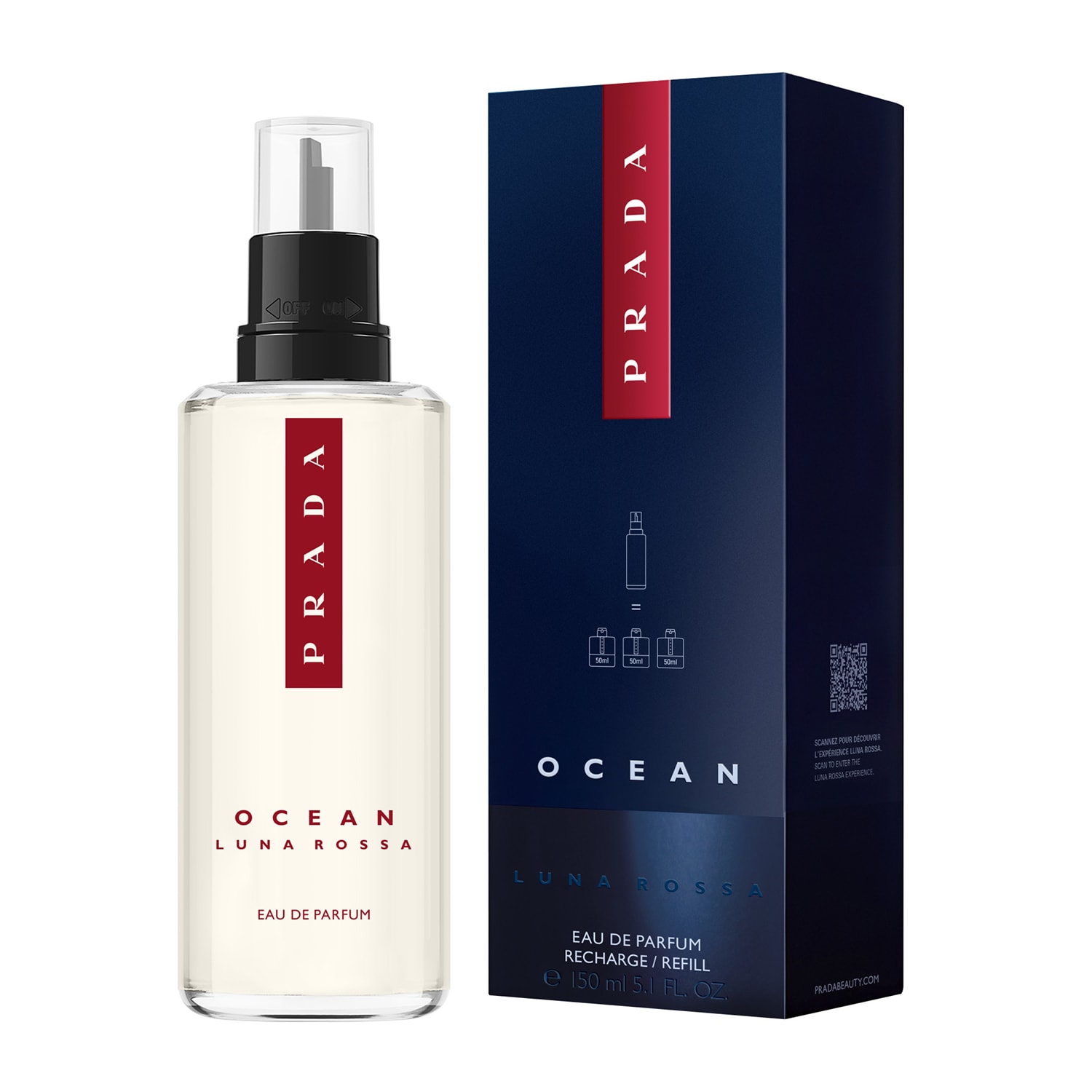 Парфюмерная вода сменный блок Prada Luna Rossa Ocean Refill — фото 2