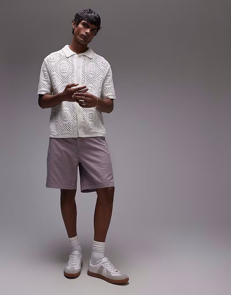 

Levi's XX Authentic свободные шорты чинос из твила сиреневого цвета