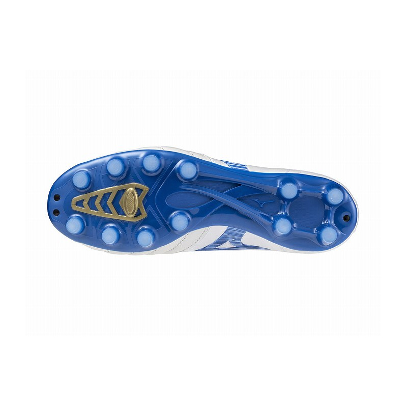Монарсида Износостойкие футбольные бутсы Унисекс Белый Синий Mizuno, Белый/Синий — фото 4