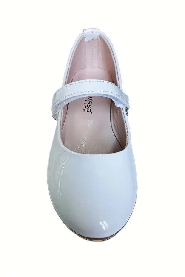 Детские балетки для девочек из искусственной кожи Welissa, White — фото 3